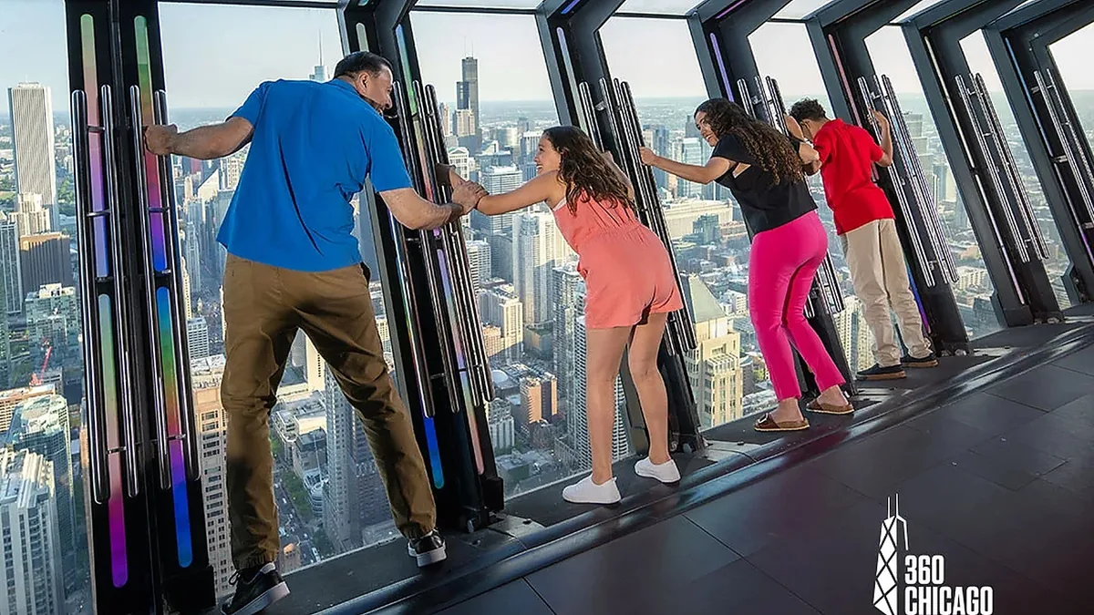 360 CHICAGO observation deck tilt experience