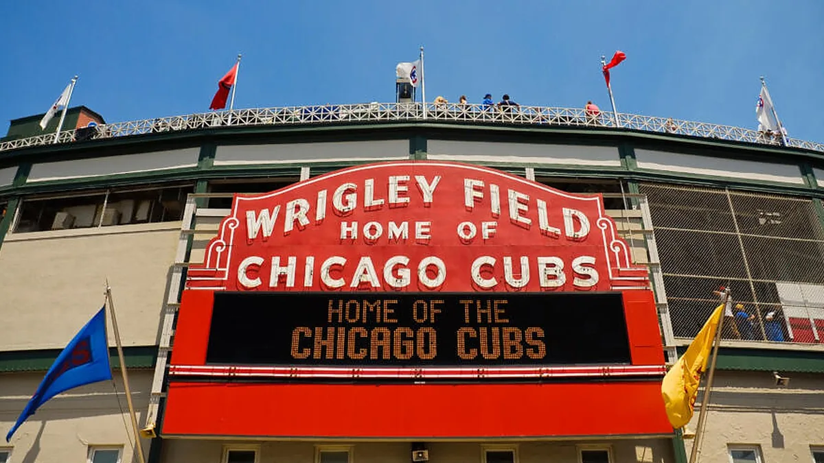 Wrigley Field marquee in Chicago
